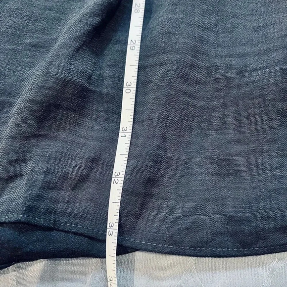 CeCe Black Split‎ V Neck Tiered Short Sleeve Dress Size Small - Picture 10 of 10